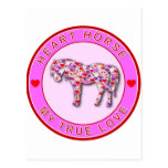 HEART HORSE POSTCARD