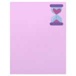 Heart Hourglass Letterhead Design