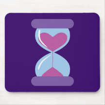 Heart Hourglass Mouse Pads