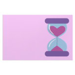 Heart Hourglass Stationery Design