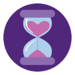 Heart Hourglass Sticker