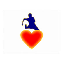 Heart hurdle heart hurdle post card