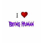 heart, I, Being Human t-shirts