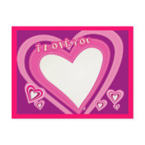 Heart-I Love You Postcard