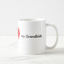 heart, I, My Grandkids Coffee Mug