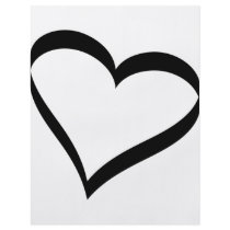 heart icon flyer design