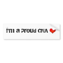 heart, I'm a proud CNA bumper stickers by FlowerPower2009 heart, I'm a proud CNA bumper stickers