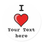 heart Image 2, I, Your Text here stickers