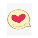 heart in a bubble post card