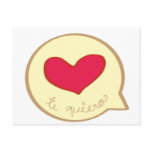 heart in a bubble post card