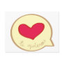 heart in a bubble post card
