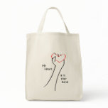heart in hand bag