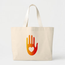 Heart in Hand Tote Bag