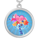 Heart in Love Monogram Necklace