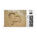 Heart in Sand Love stamps by PMCustomWeddings Heart in Sand Love stamps