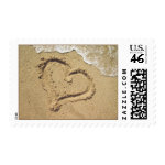 Heart in Sand Love stamps