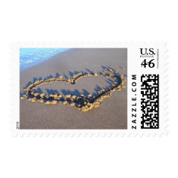 Heart in Sand stamps stamp