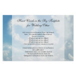 Heart in the Clouds, Blue Sky Romantic Love flyers