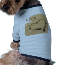 Heart in the sand pet clothing by BurchellDesign Heart in the sand pet clothing