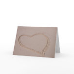 Heart in the Sand Greeting Card