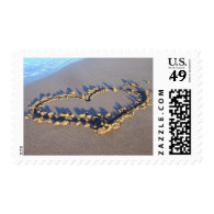Heart in the Sand Love Stamps