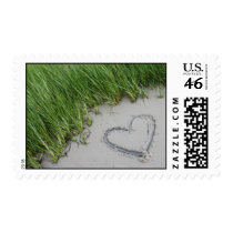 Heart in the Sand Postage