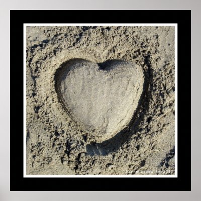 Heart In The Sand Posters