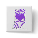 Heart Indiana Purple Button