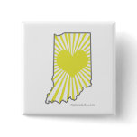 Heart Indiana Yellow Button