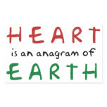 Heart is anagram of Earth Sticker