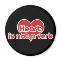 Heart is not a verb Internet speak magnets by BoogieMonst Heart is not a verb Internet speak magnets