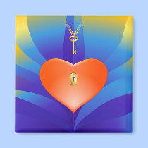 Heart & Key magnets