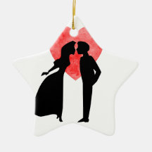 heart kiss-My love Christmas Ornament