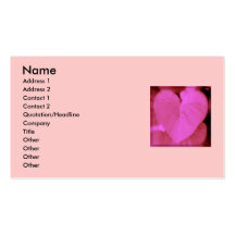Heart Leaf Business Card Template