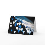 Heart lights at night card