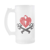 Heart Lock and Keys mugs