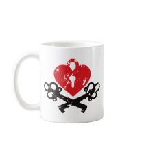 Heart Lock and Keys mugs