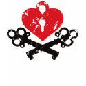 Heart Lock and Keys t-shirts by visualnewbie Heart Lock and Keys t-shirts