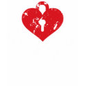 Heart Lock and Keys - White t-shirts by visualnewbie Heart Lock and Keys - White t-shirts