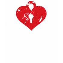Heart Lock and Keys - White t-shirts by visualnewbie Heart Lock and Keys - White t-shirts