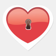 Heart Lock Sticker