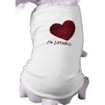 Heart Lovable Doggie Ringer T-Shirt pet clothing by KELLBELL535 Heart Lovable Doggie Ringer T-Shirt pet clothing