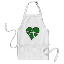 Heart Love Anarchy Symbol Anarchist Anarchism aprons by inquester Heart Love Anarchy Symbol Anarchist Anarchism aprons
