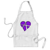 Heart Love Anarchy Symbol Anarchist Anarchism aprons by inquester Heart Love Anarchy Symbol Anarchist Anarchism aprons