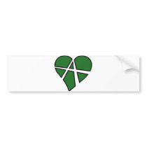 Heart Love Anarchy Symbol Anarchist Anarchism Bumper Stickers