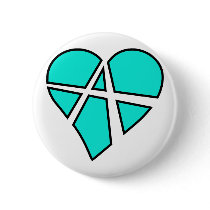 Heart Love Anarchy Symbol Anarchist Anarchism Buttons