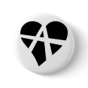 Heart Love Anarchy Symbol Anarchist Anarchism buttons by inquester Heart Love Anarchy Symbol Anarchist Anarchism buttons
