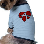 Heart Love Anarchy Symbol Anarchist Anarchism Dog Clothes