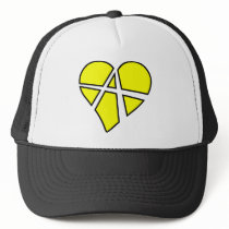 Heart Love Anarchy Symbol Anarchist Anarchism Trucker Hat