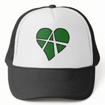 Heart Love Anarchy Symbol Anarchist Anarchism Hat